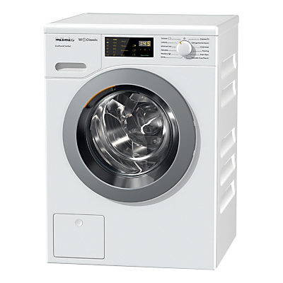 Miele WDD020 Freestanding Eco Washing Machine, 8kg Load, A+++ Energy Rating, 1400rpm Spin, White Miele WDD020 Freestanding Eco Washing Machine, 8kg Load, A+++ Energy Rating, 1400rpm Spin, White